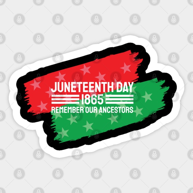 Juneteenth Remember our Ancestors, Black History Sticker by UrbanLifeApparel